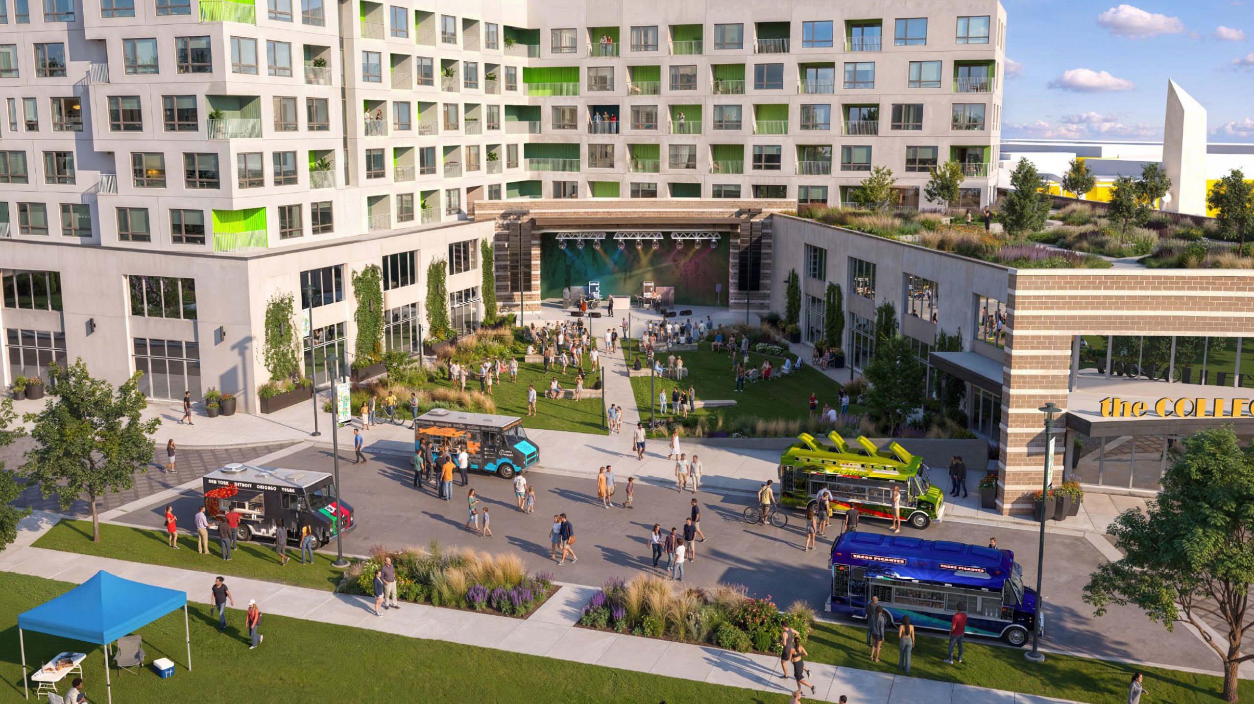 Englewood City Center concept plan rendering