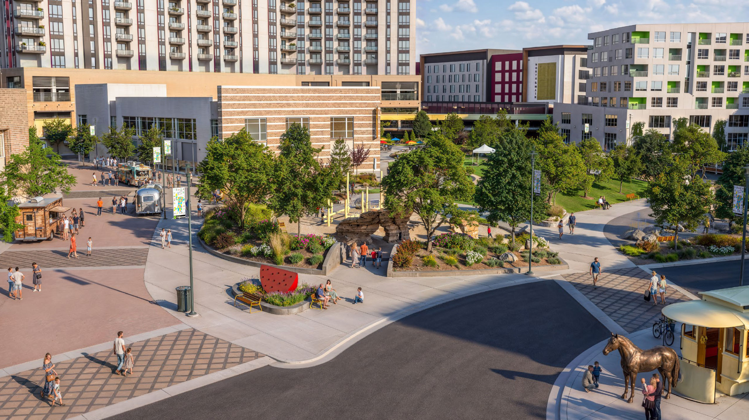 Englewood City Center concept plan rendering