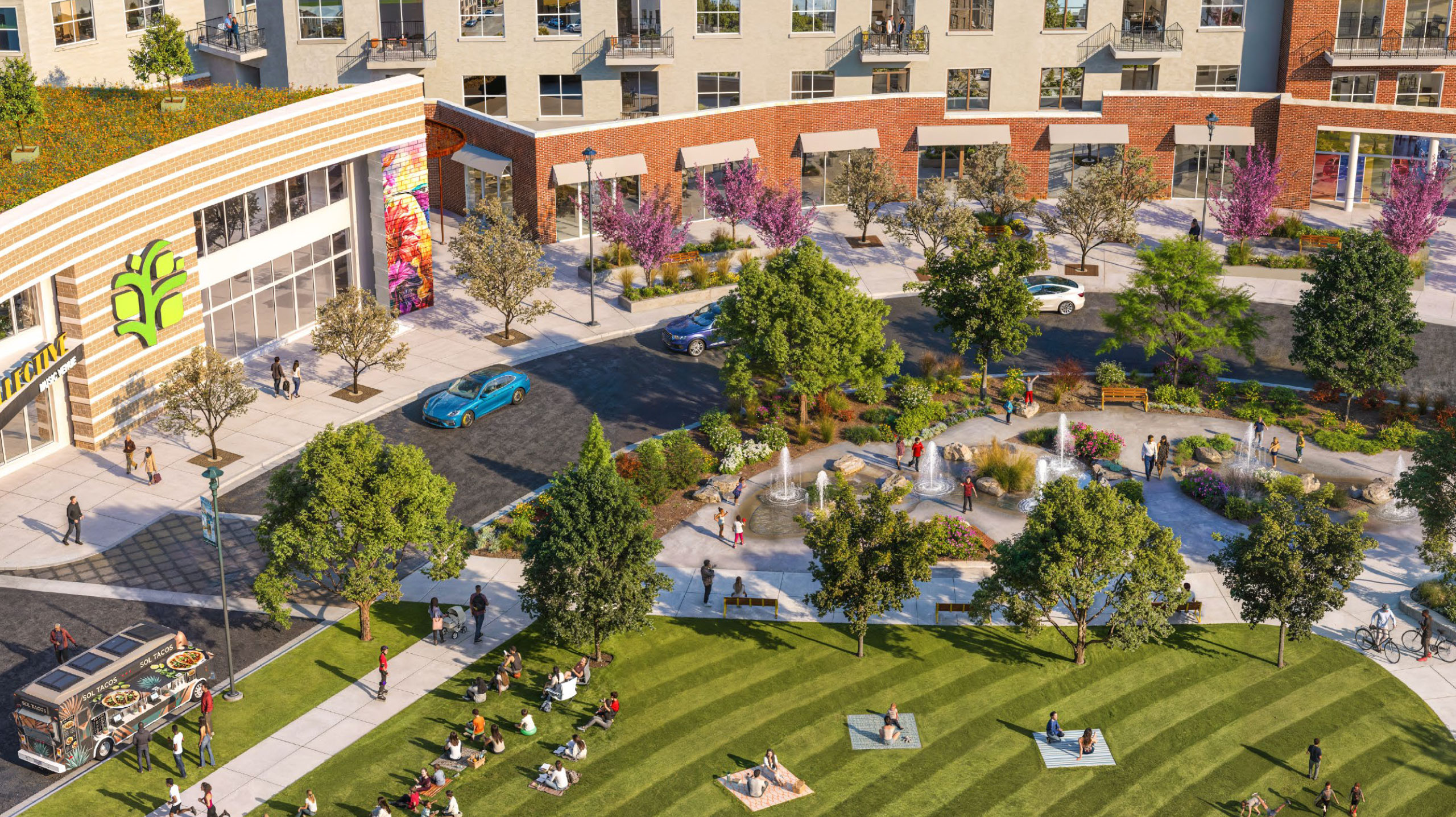Englewood City Center concept plan rendering