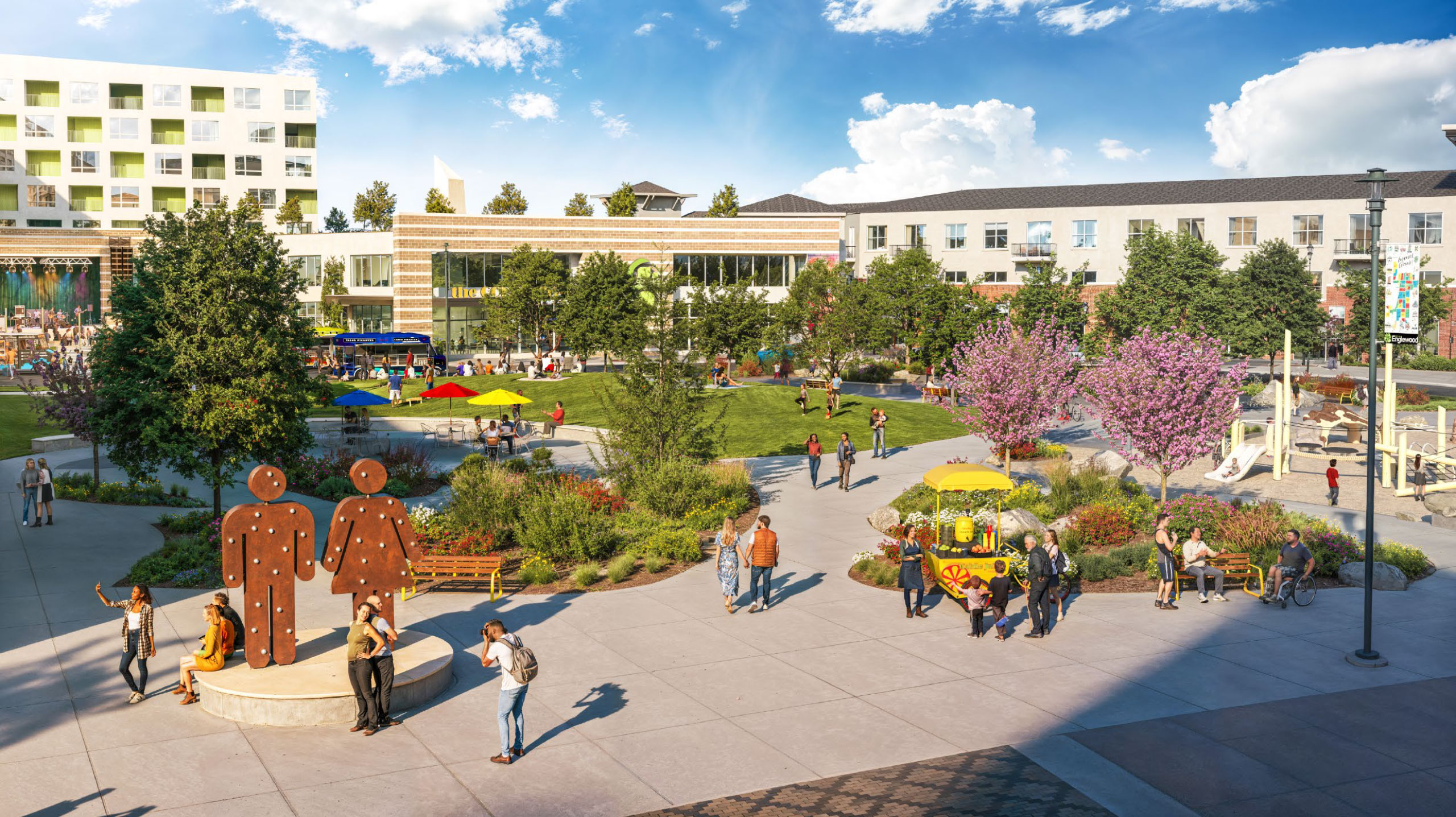 Englewood City Center concept plan rendering