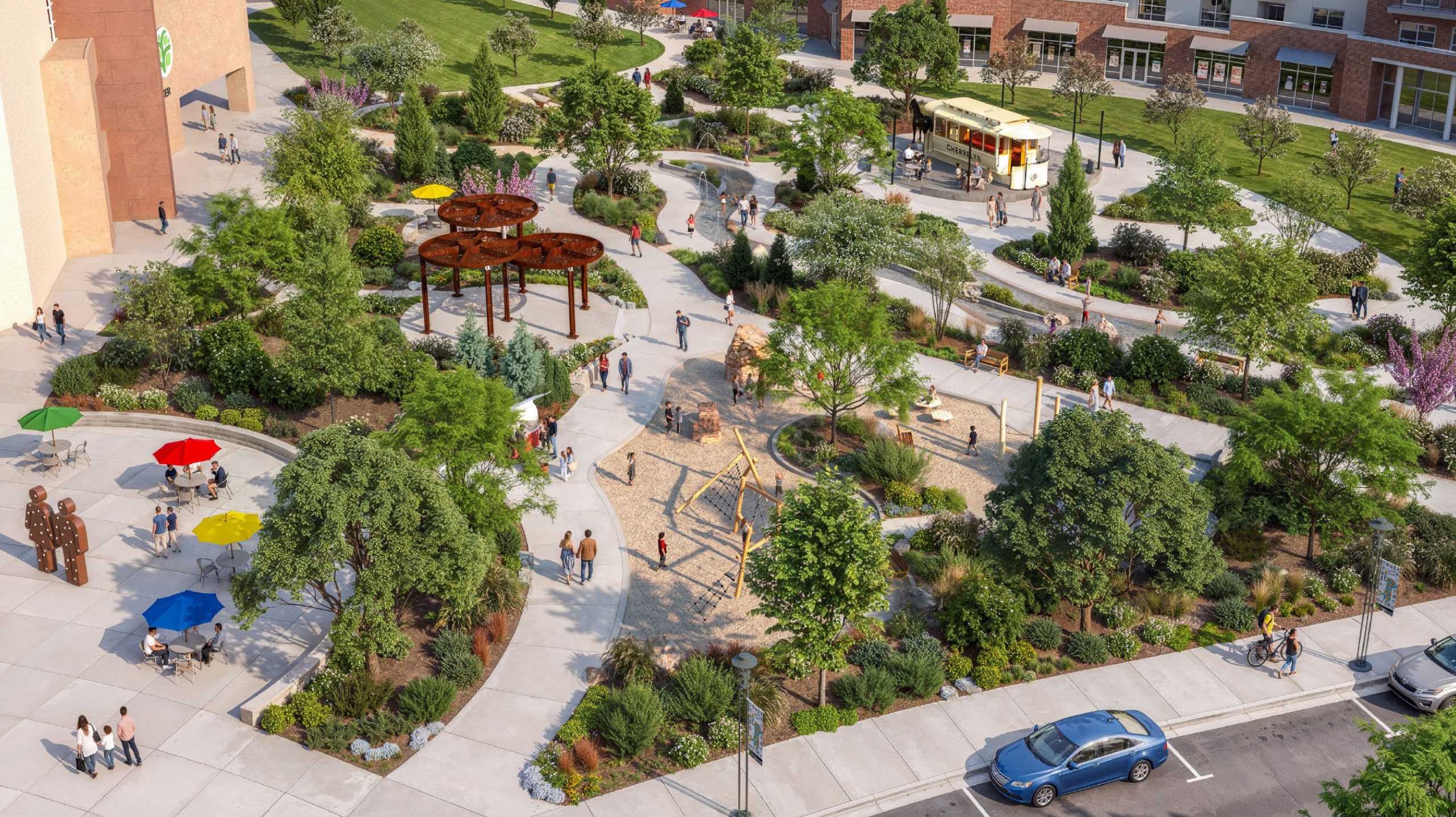 Englewood City Center concept plan rendering